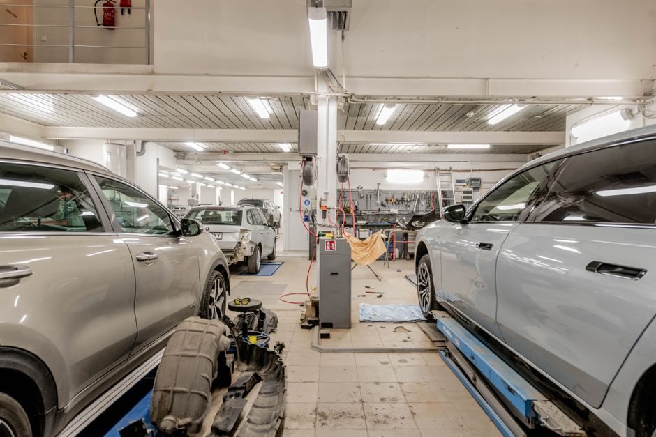 Cabine de poids lourd prise en charge par GB Trucks pour l'entretien de la climatisation